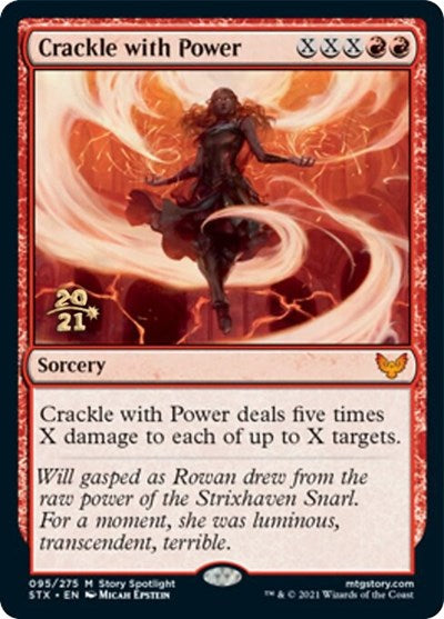 Crackle with Power [Strixhaven: School of Mages Prerelease Promos] | Good Games Cannington