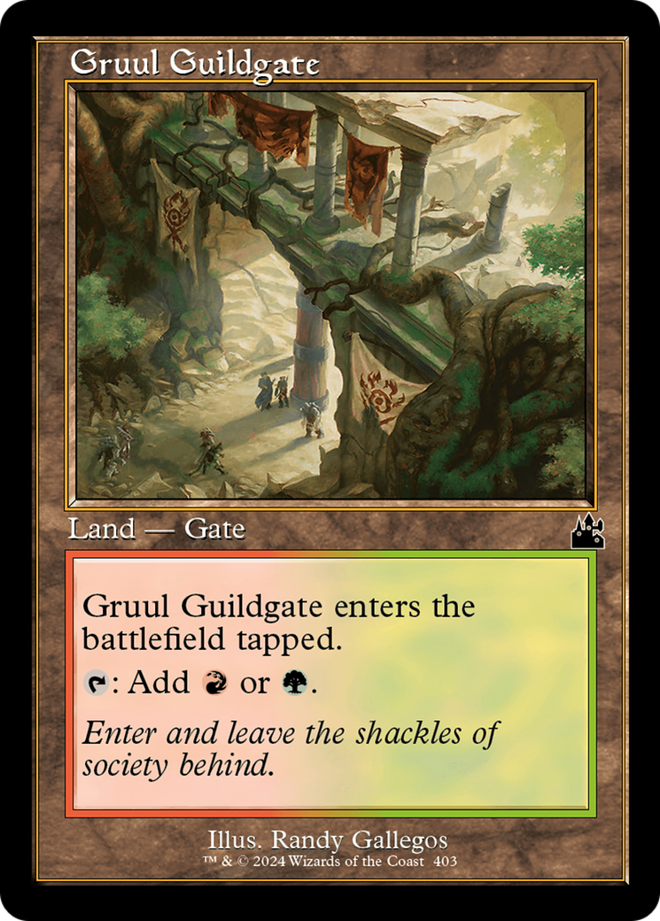 Gruul Guildgate (Retro Frame) [Ravnica Remastered] | Good Games Cannington