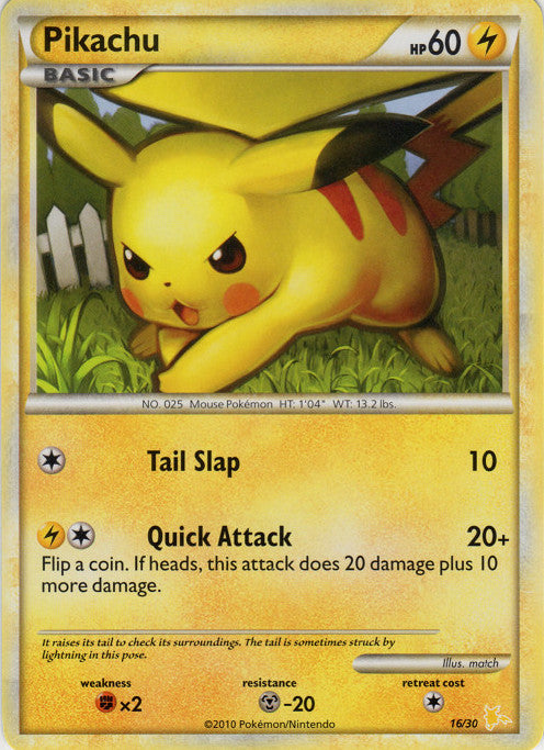 Pikachu (16/30) [HeartGold & SoulSilver: Trainer Kit - Raichu] | Good Games Cannington