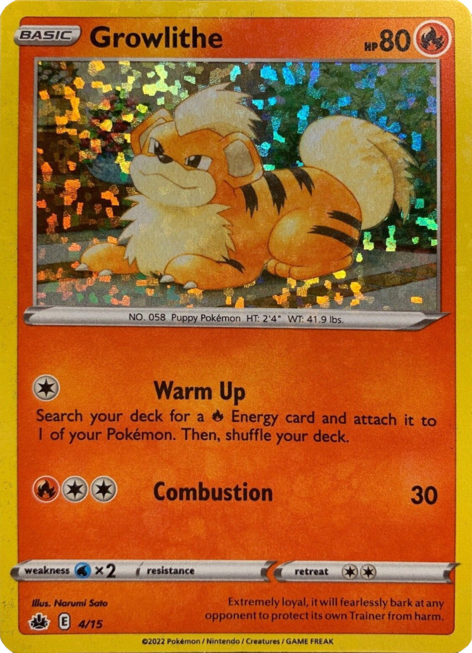 Growlithe (4/15) [McDonald's Promos: Match Battle] | Good Games Cannington