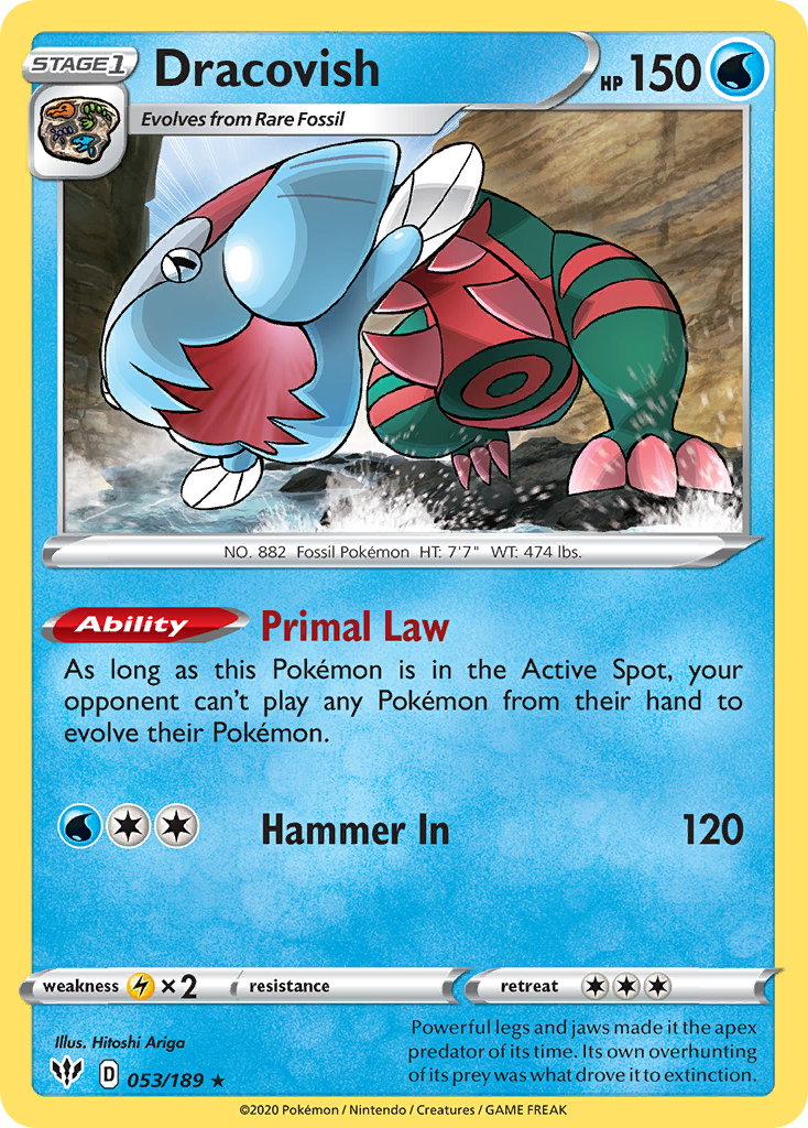 Dracovish (053/189) [Sword & Shield: Darkness Ablaze] | Good Games Cannington