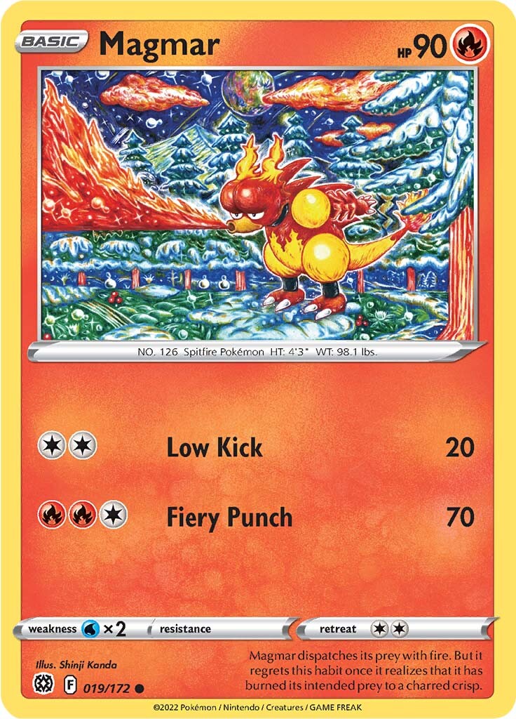 Magmar (019/172) [Sword & Shield: Brilliant Stars] | Good Games Cannington