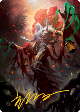 Wrenn and Seven Art Card (Gold-Stamped Signature) [Innistrad: Midnight Hunt Art Series] | Good Games Cannington