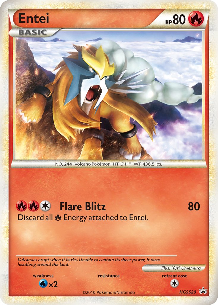 Entei (HGSS20) [HeartGold & SoulSilver: Black Star Promos] | Good Games Cannington