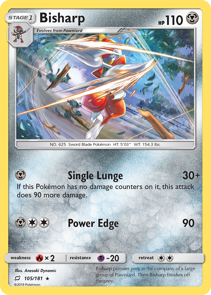 Bisharp (105/181) [Sun & Moon: Team Up] | Good Games Cannington