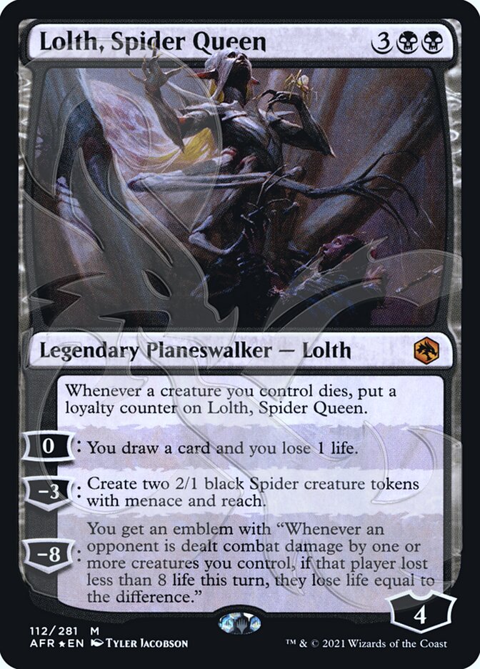 Lolth, Spider Queen (Ampersand Promo) [Dungeons & Dragons: Adventures in the Forgotten Realms Promos] | Good Games Cannington