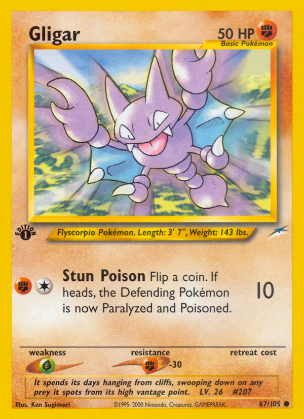 Gligar (67/105) [Neo Destiny 1st Edition] | Good Games Cannington