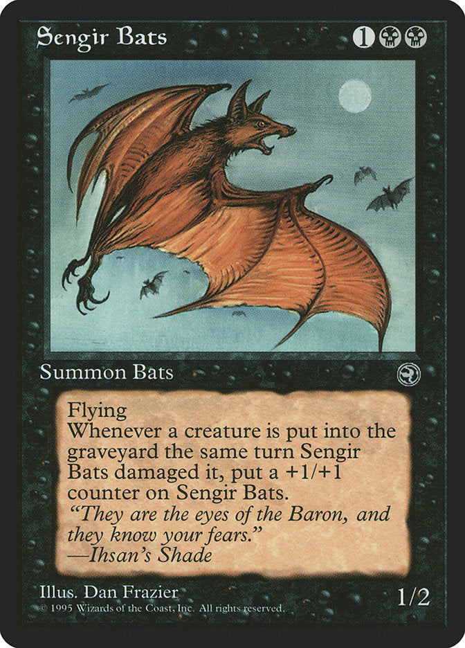 Sengir Bats (Ihsan's Shade Flavor Text) [Homelands] | Good Games Cannington