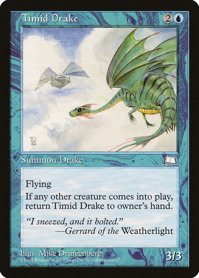 Timid Drake [Weatherlight] | Good Games Cannington