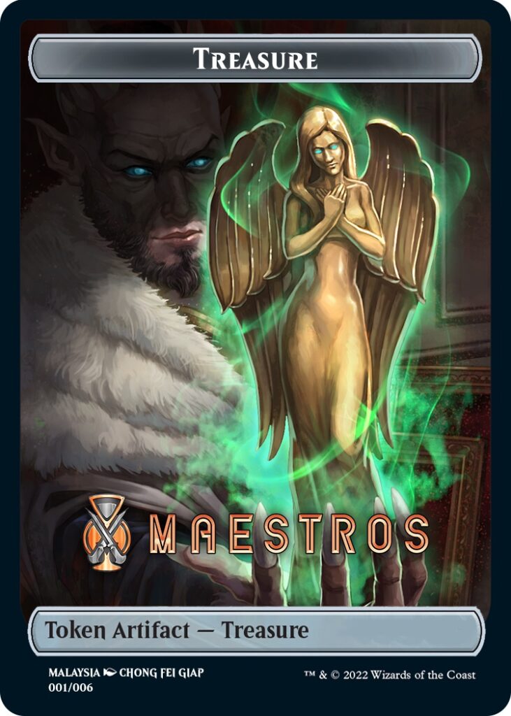 Treasure Token (Maestros) (Southeast Asia Artists) [Streets of New Capenna Tokens] | Good Games Cannington