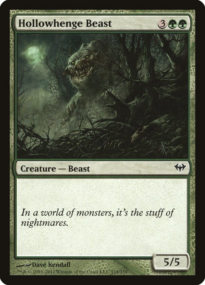Hollowhenge Beast [Dark Ascension] | Good Games Cannington