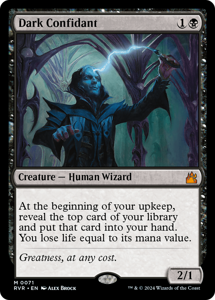 Dark Confidant [Ravnica Remastered] | Good Games Cannington