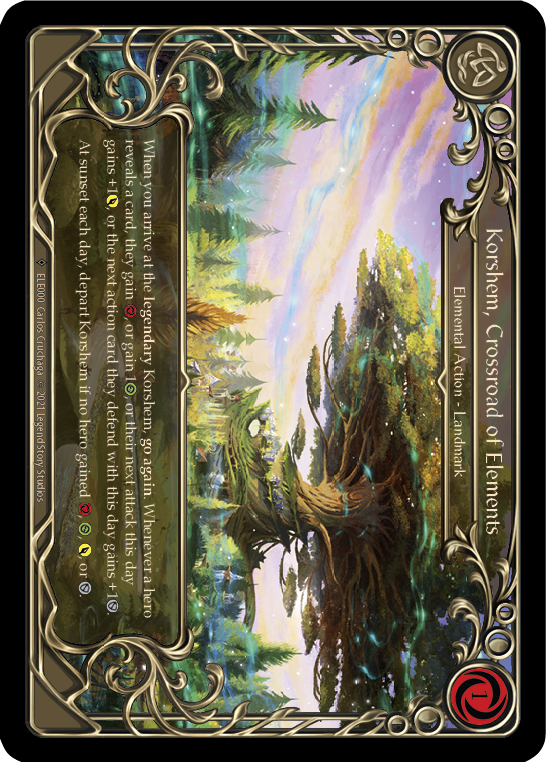 Korshem, Crossroad of Elements [U-ELE000] Unlimited Rainbow Foil | Good Games Cannington