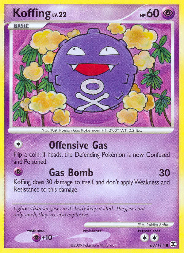 Koffing (68/111) [Platinum: Rising Rivals] | Good Games Cannington