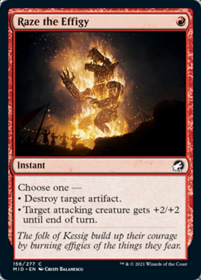 Raze the Effigy [Innistrad: Midnight Hunt] | Good Games Cannington