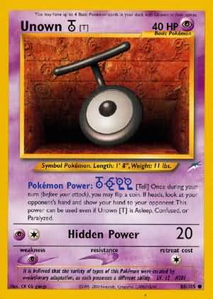 Unown [T] (88/105) [Neo Destiny Unlimited] | Good Games Cannington