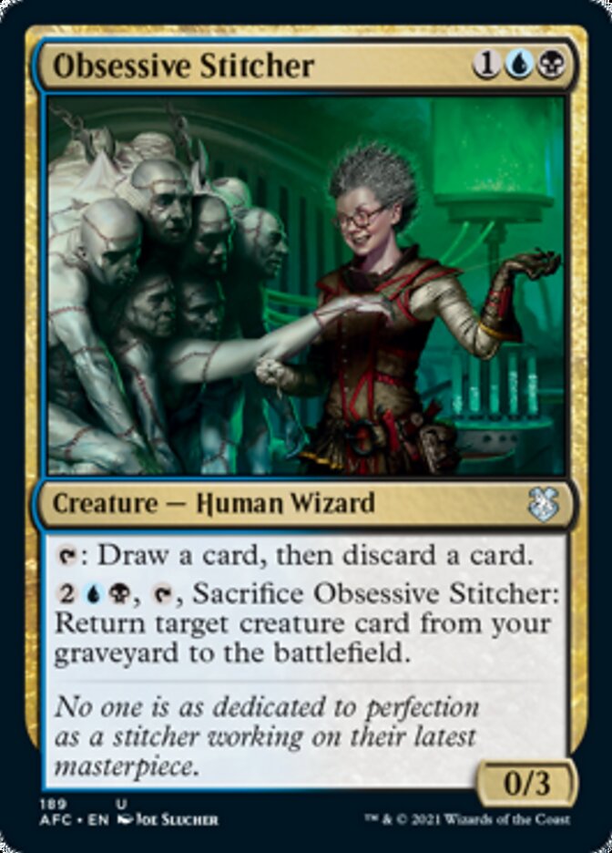 Obsessive Stitcher [Dungeons & Dragons: Adventures in the Forgotten Realms Commander] | Good Games Cannington