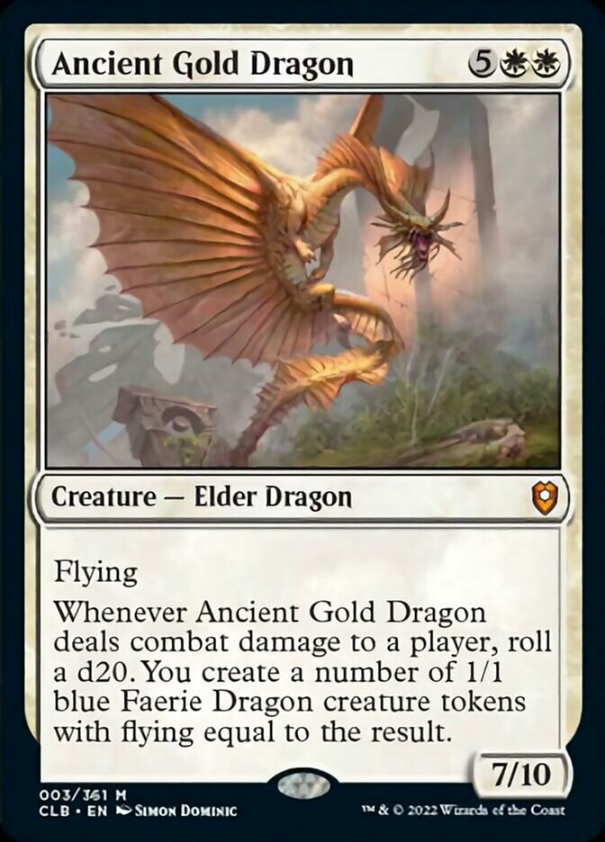 Ancient Gold Dragon [Commander Legends: Battle for Baldur's Gate] | Good Games Cannington