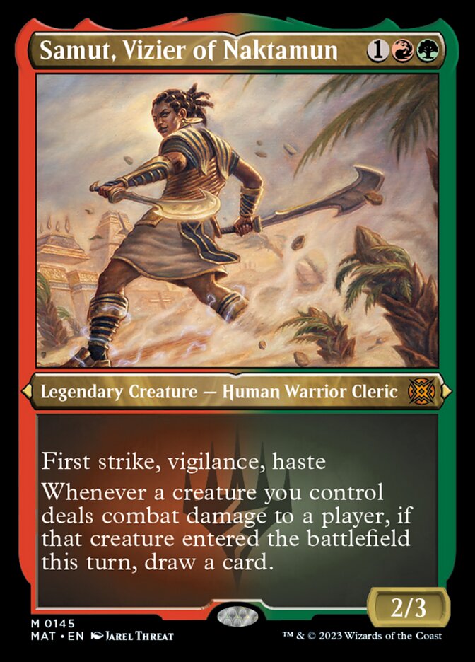 Samut, Vizier of Naktamun (Foil Etched) [March of the Machine: The Aftermath] | Good Games Cannington