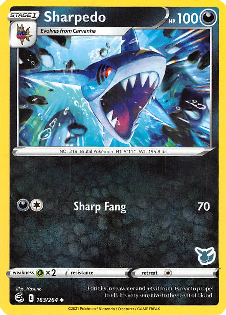 Sharpedo (163/264) (Eevee Deck) [Battle Academy 2022] | Good Games Cannington