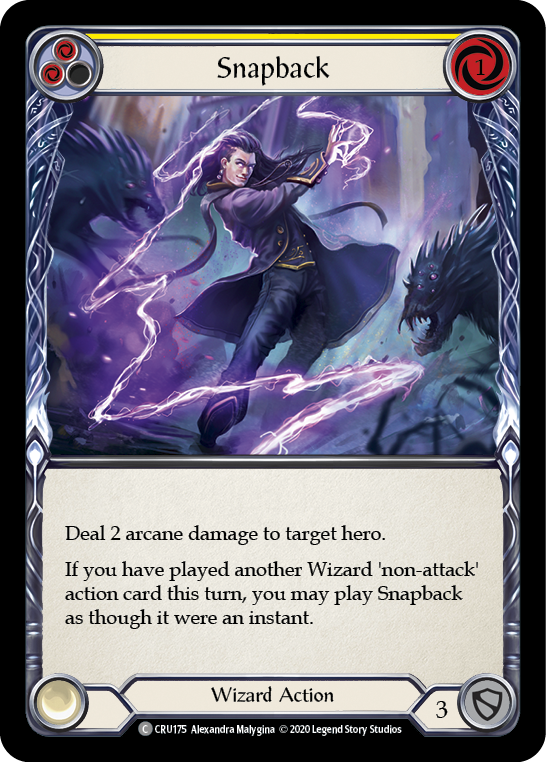 Snapback (Yellow) [CRU175] 1st Edition Normal | Good Games Cannington