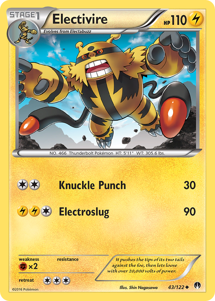 Electivire (43/122) [XY: BREAKpoint] | Good Games Cannington