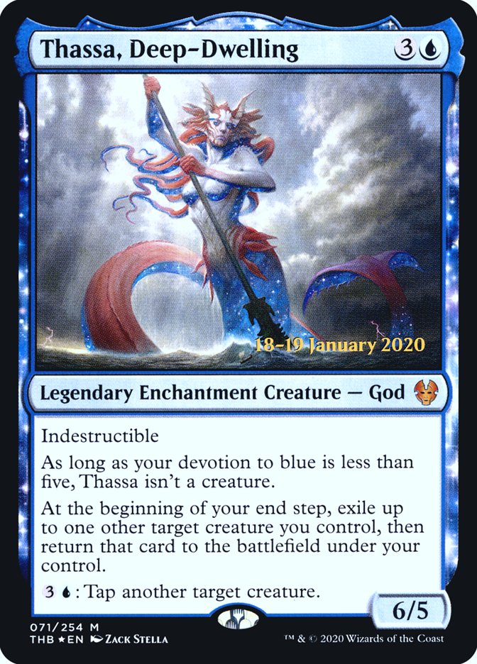 Thassa, Deep-Dwelling [Theros Beyond Death Prerelease Promos] | Good Games Cannington