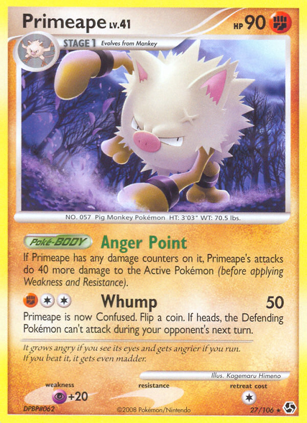 Primeape (27/106) [Diamond & Pearl: Great Encounters] | Good Games Cannington
