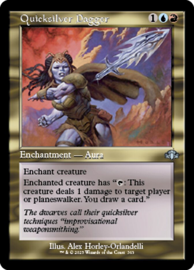 Quicksilver Dagger (Retro) [Dominaria Remastered] | Good Games Cannington