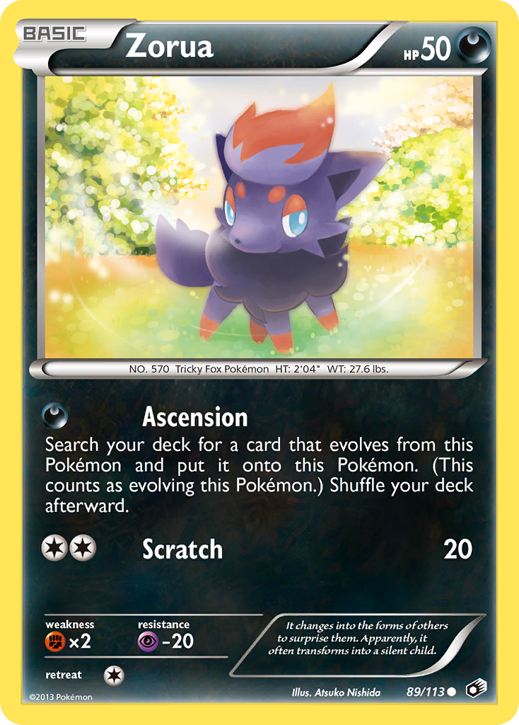 Zorua (89/113) [Black & White: Legendary Treasures] | Good Games Cannington