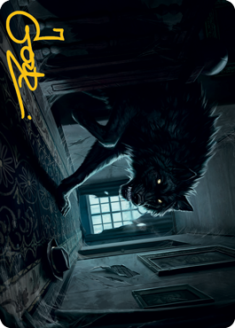Primal Adversary Art Card (Gold-Stamped Signature) [Innistrad: Midnight Hunt Art Series] | Good Games Cannington