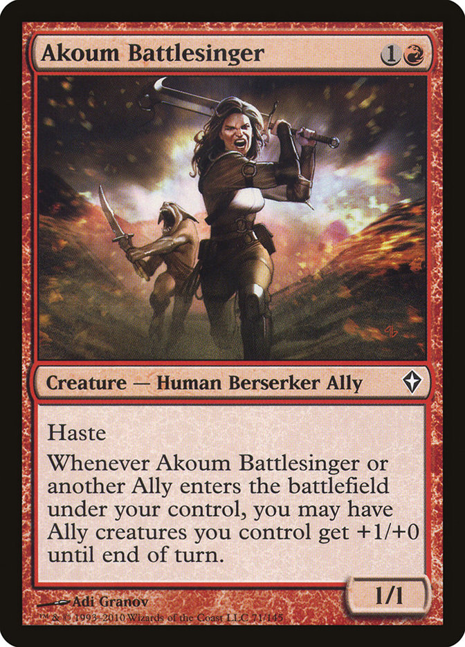 Akoum Battlesinger [Worldwake] | Good Games Cannington