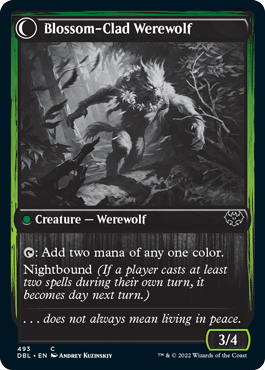 Weaver of Blossoms // Blossom-Clad Werewolf [Innistrad: Double Feature] | Good Games Cannington