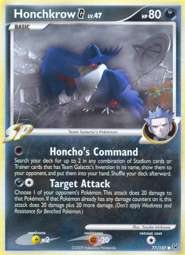 Honchkrow G (77/127) [Platinum: Base Set] | Good Games Cannington