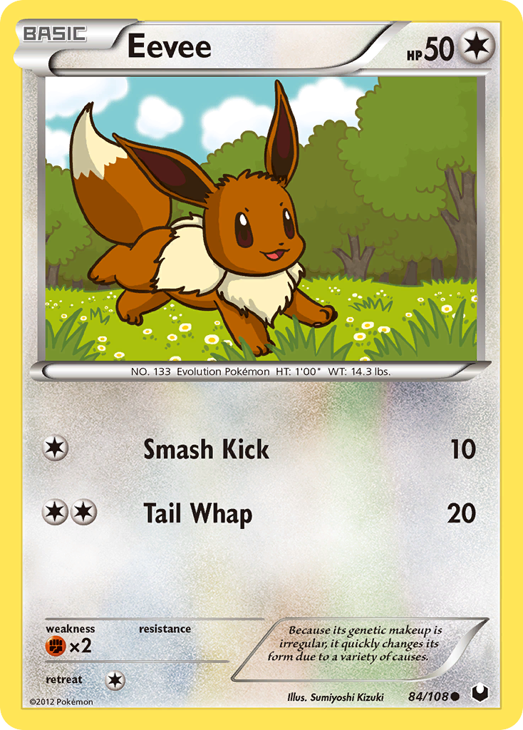 Eevee (84/108) [Black & White: Dark Explorers] | Good Games Cannington