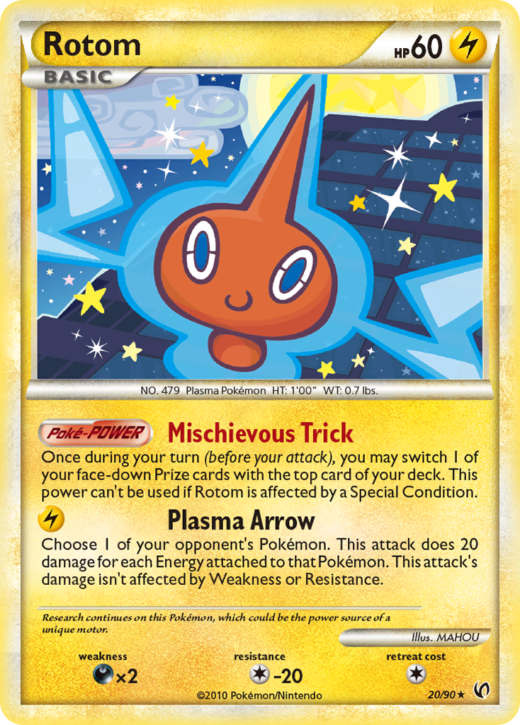Rotom (20/90) [HeartGold & SoulSilver: Undaunted] | Good Games Cannington
