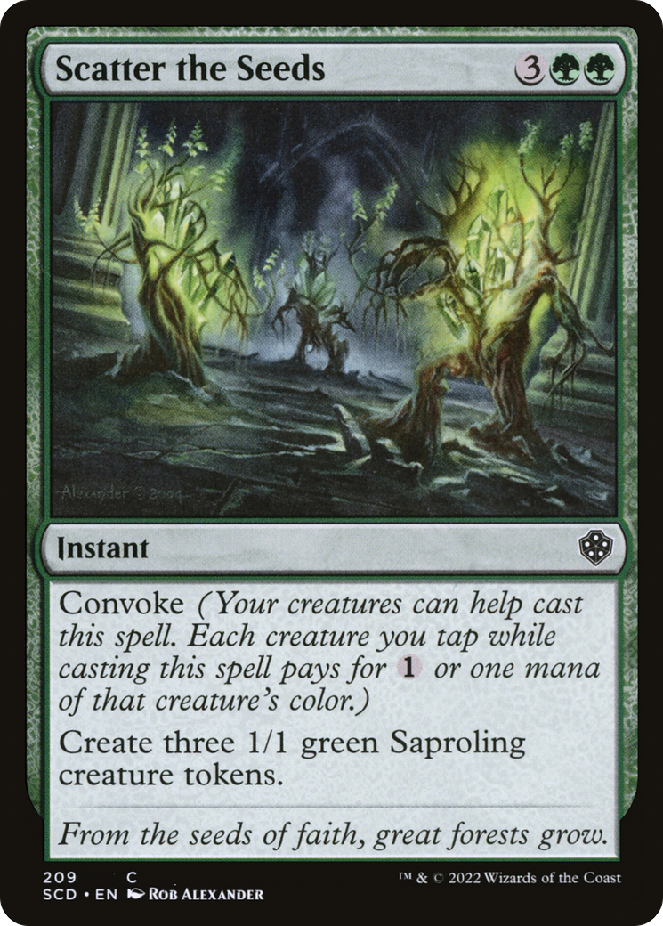 Scatter the Seeds [Starter Commander Decks] | Good Games Cannington