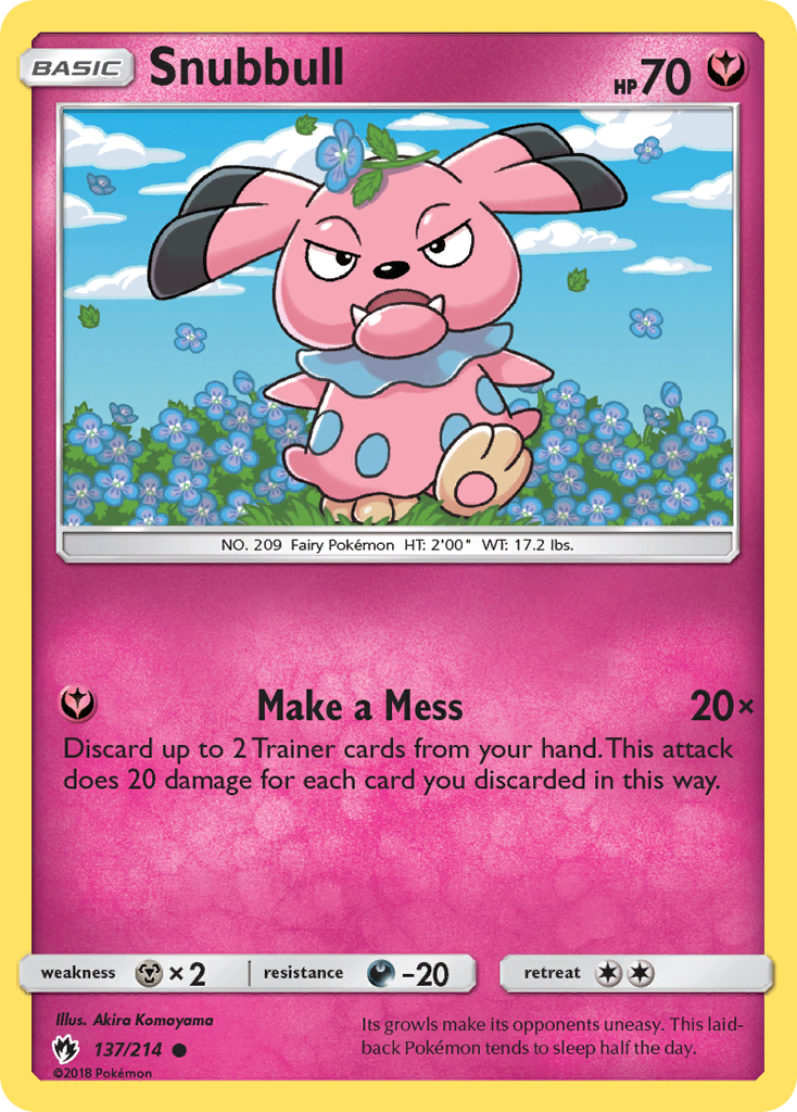 Snubbull (137/214) [Sun & Moon: Lost Thunder] | Good Games Cannington