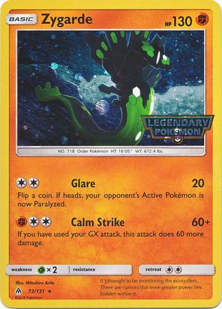 Zygarde (72/131) (Cosmos Holo) [Sun & Moon: Forbidden Light] | Good Games Cannington