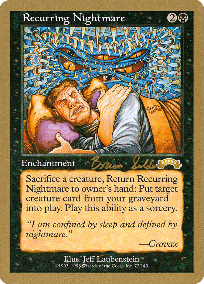 Recurring Nightmare (Brian Selden) [World Championship Decks 1998] | Good Games Cannington