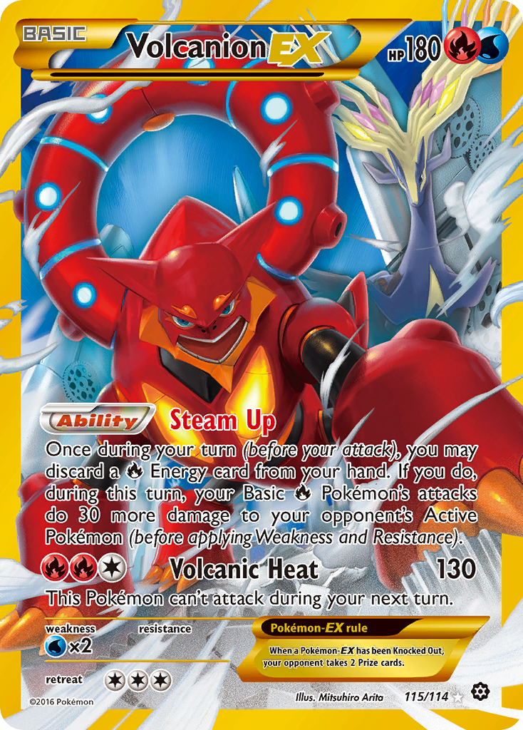 Volcanion EX (115/114) [XY: Steam Siege] | Good Games Cannington