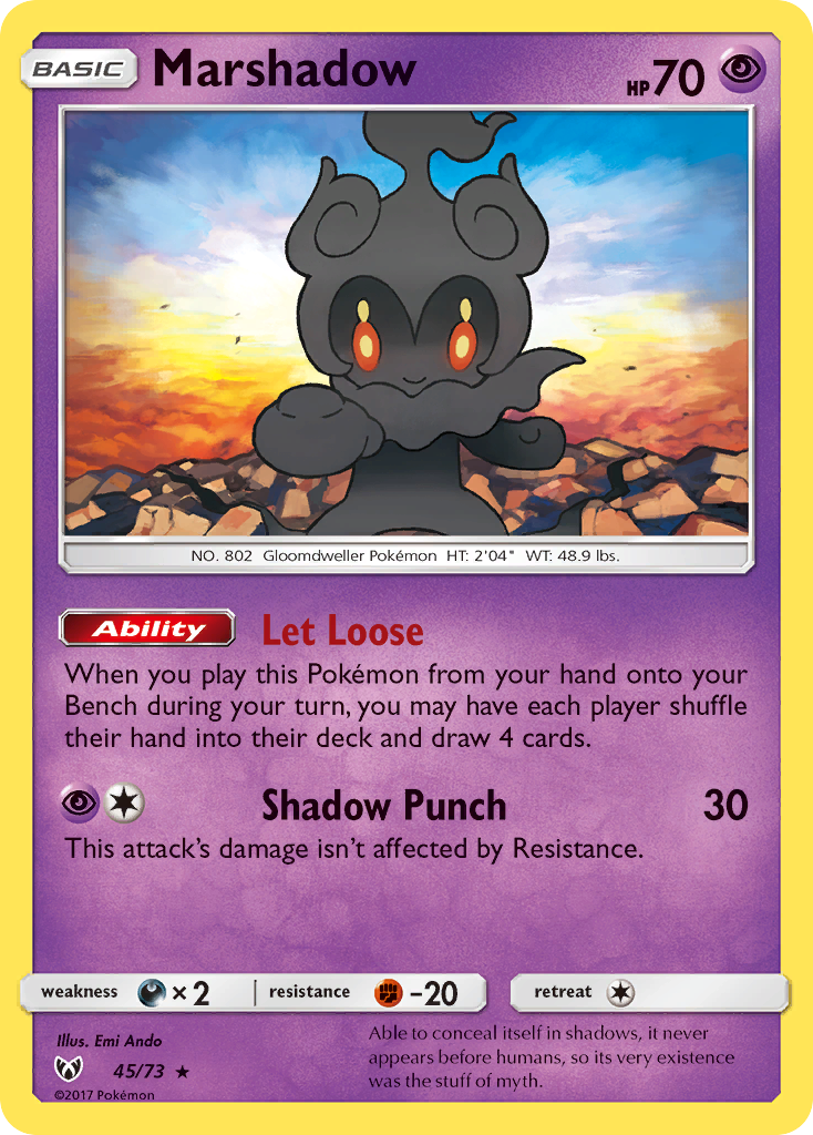 Marshadow (45/73) [Sun & Moon: Shining Legends] | Good Games Cannington