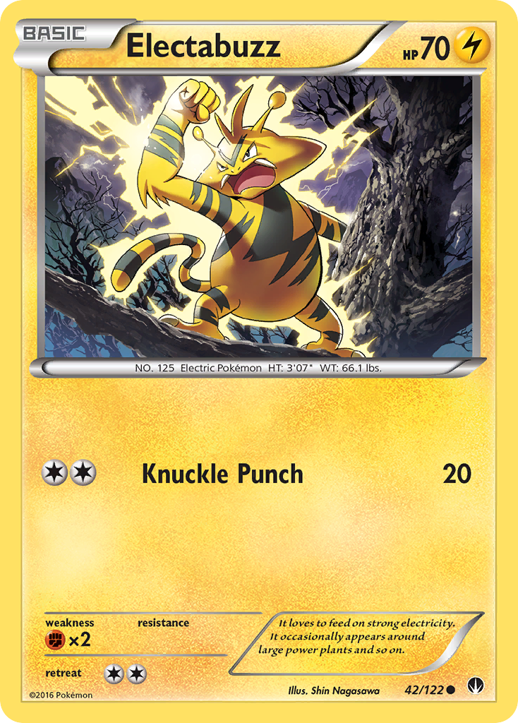Electabuzz (42/122) [XY: BREAKpoint] | Good Games Cannington