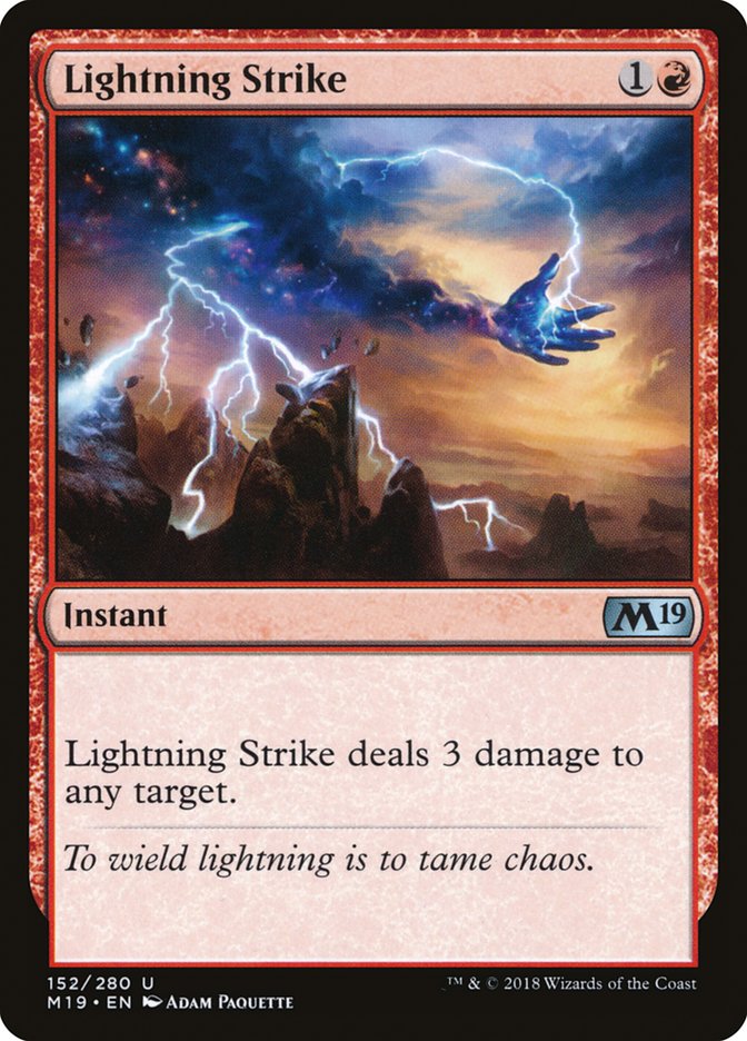 Lightning Strike [Core Set 2019] | Good Games Cannington