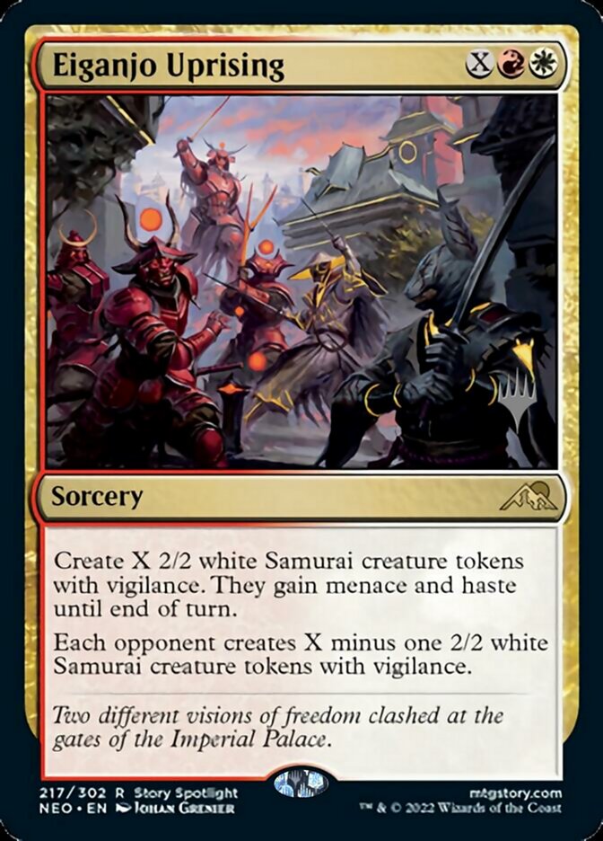 Eiganjo Uprising (Promo Pack) [Kamigawa: Neon Dynasty Promos] | Good Games Cannington