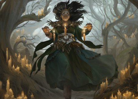 Candlegrove Witch 1 Art Card [Innistrad: Midnight Hunt Art Series] | Good Games Cannington