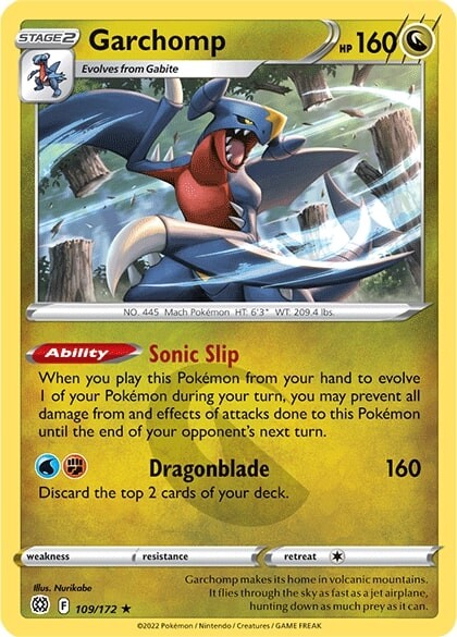 Garchomp (109/172) [Sword & Shield: Brilliant Stars] | Good Games Cannington