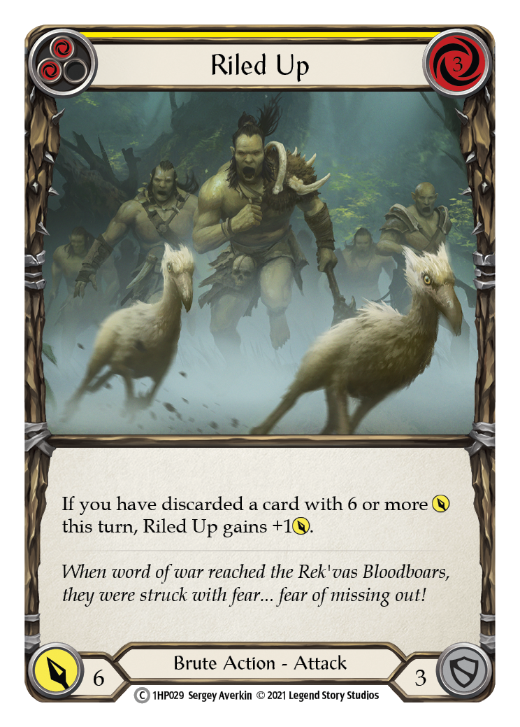 Riled Up (Yellow) [1HP029] | Good Games Cannington