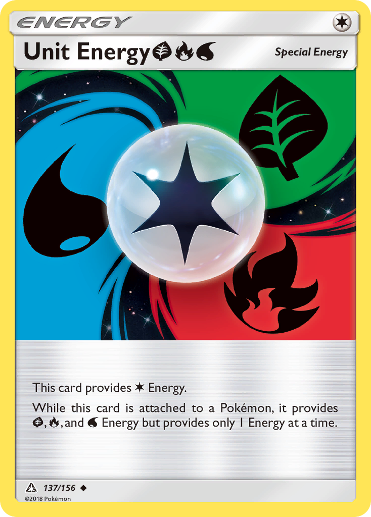 Unit Energy (137/156) (Grass, Fire, Water) [Sun & Moon: Ultra Prism] | Good Games Cannington