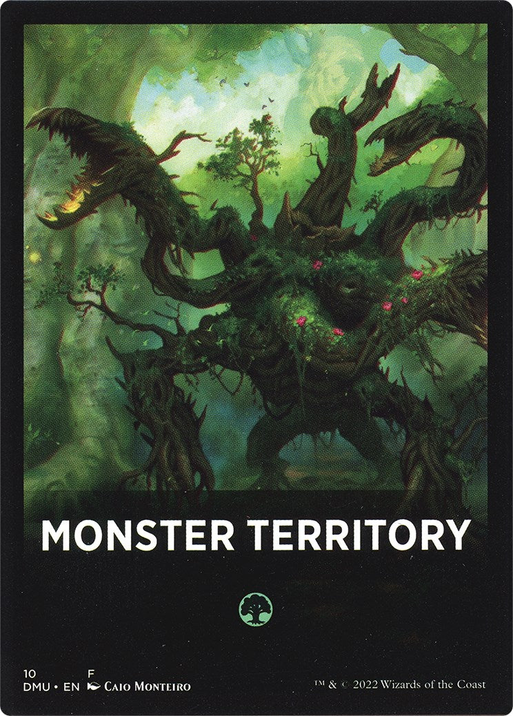 Monster Territory Theme Card [Dominaria United Tokens] | Good Games Cannington